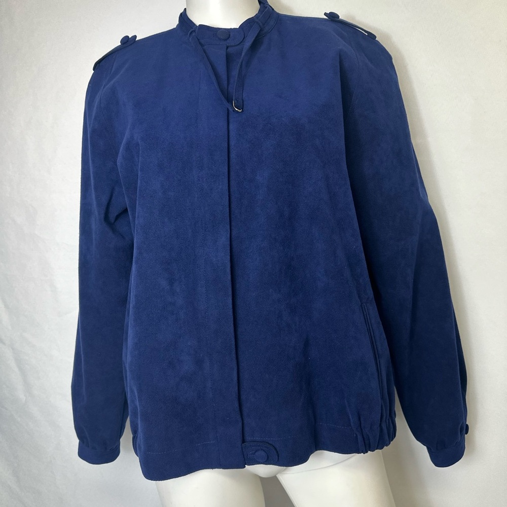 VINTAGE D&H BRAND SIZE 14 WOMANS BLUE JACKET